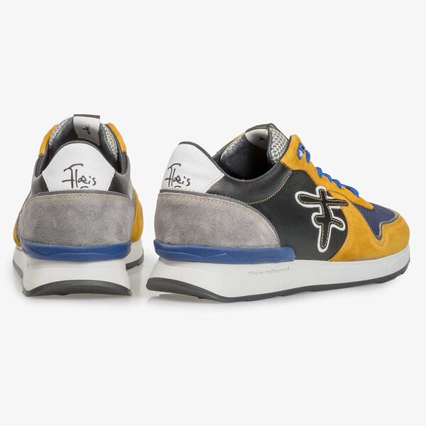 Mehrfarbiger Wildleder-Sneaker