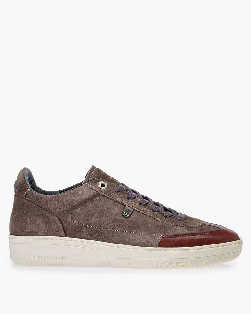 Sneaker Wildleder dunkel taupefarben