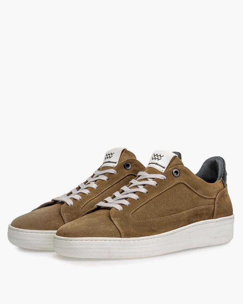 Wildleder-Sneaker beige