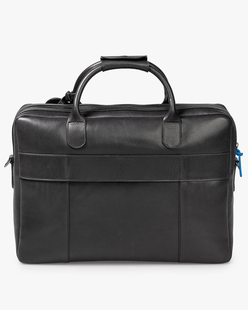 B&uuml;rotasche Leder schwarz
