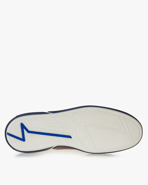 Cognacfarbener Schn&uuml;rstiefel
