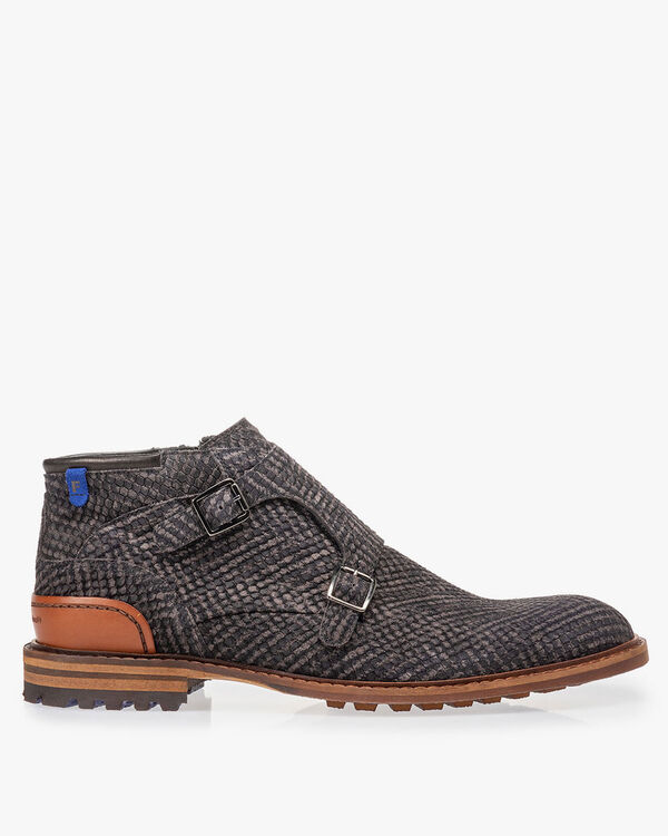 Boot grey with buckle