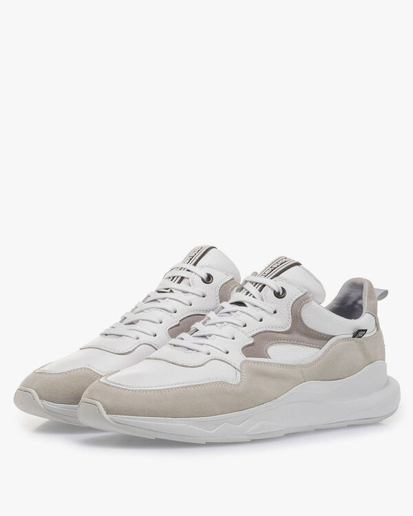Wei&szlig;er Sneaker Wildleder