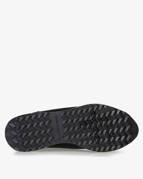 Sneaker Reptilienprint schwarz