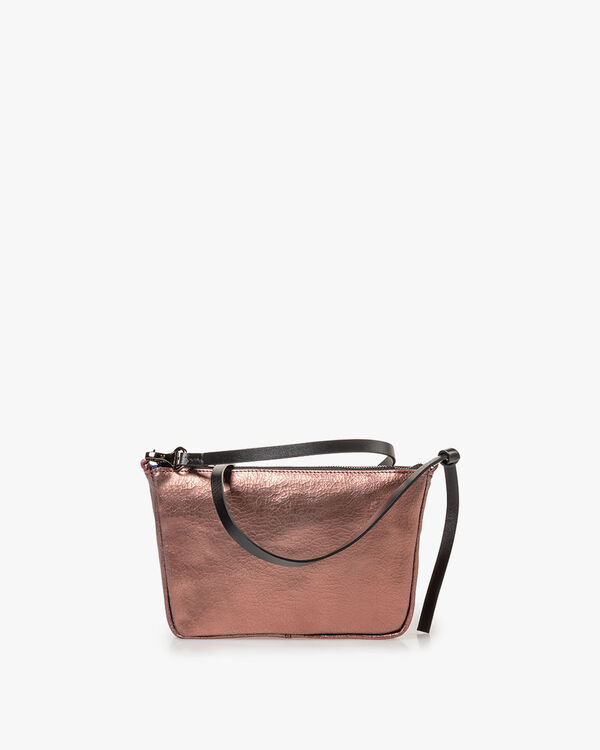 Bag copper leather craquel&eacute;