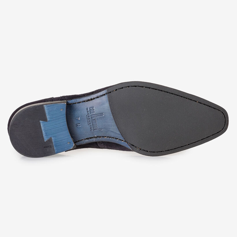 Dunkelblauer Wildleder-Brogue