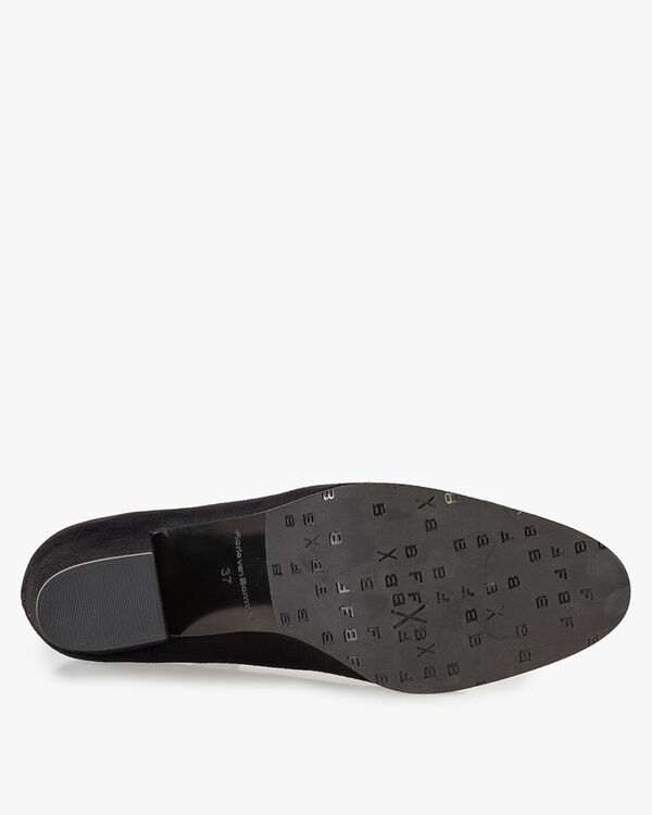 Schwarze Wildleder-Pumps