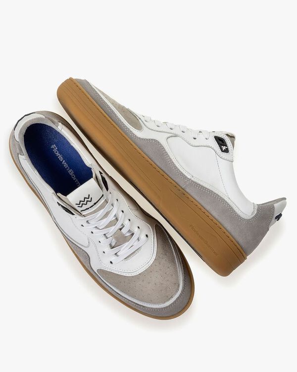 Sneaker Wildleder wei&szlig;