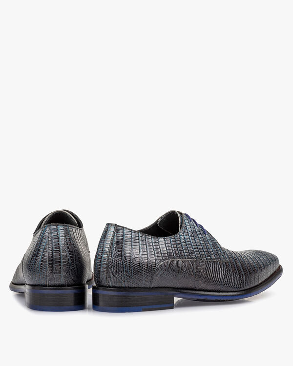 Schn&uuml;rschuh mit Print grau