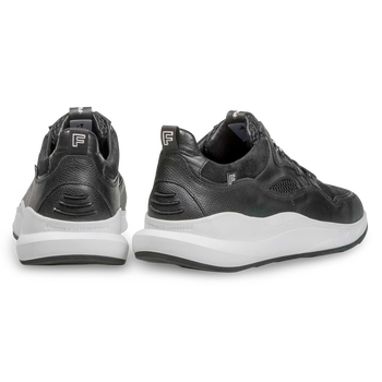 Schwarzer Kalbsleder-Sneaker