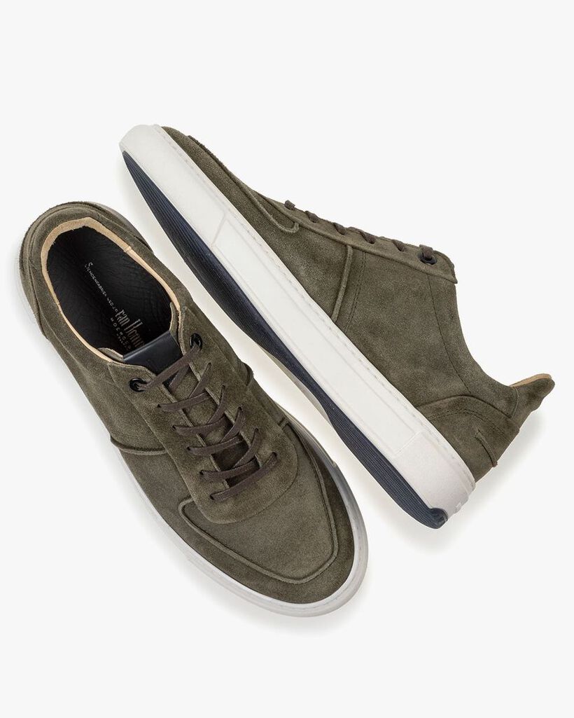 Sneaker gr&uuml;n Wildleder