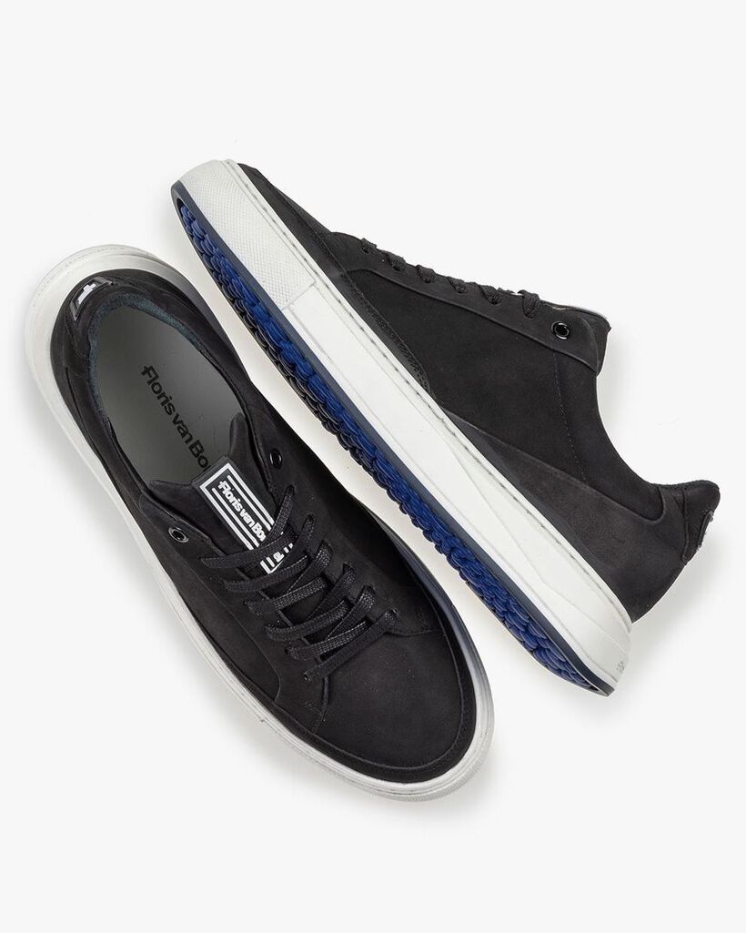 Sneaker Nubukleder schwarz