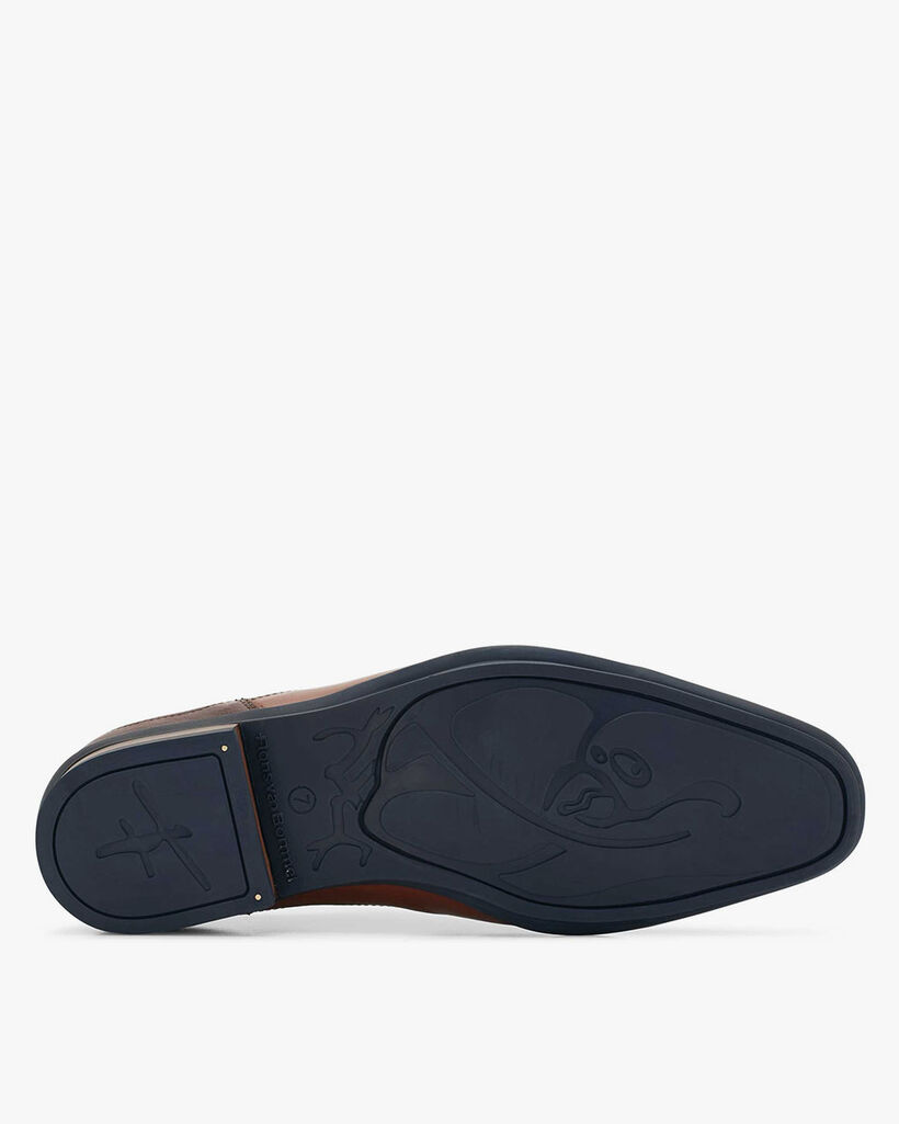 Schn&uuml;rschuh Kalbsleder cognac