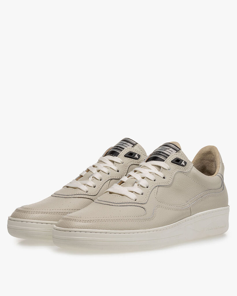 Sneaker Leder-Print natur