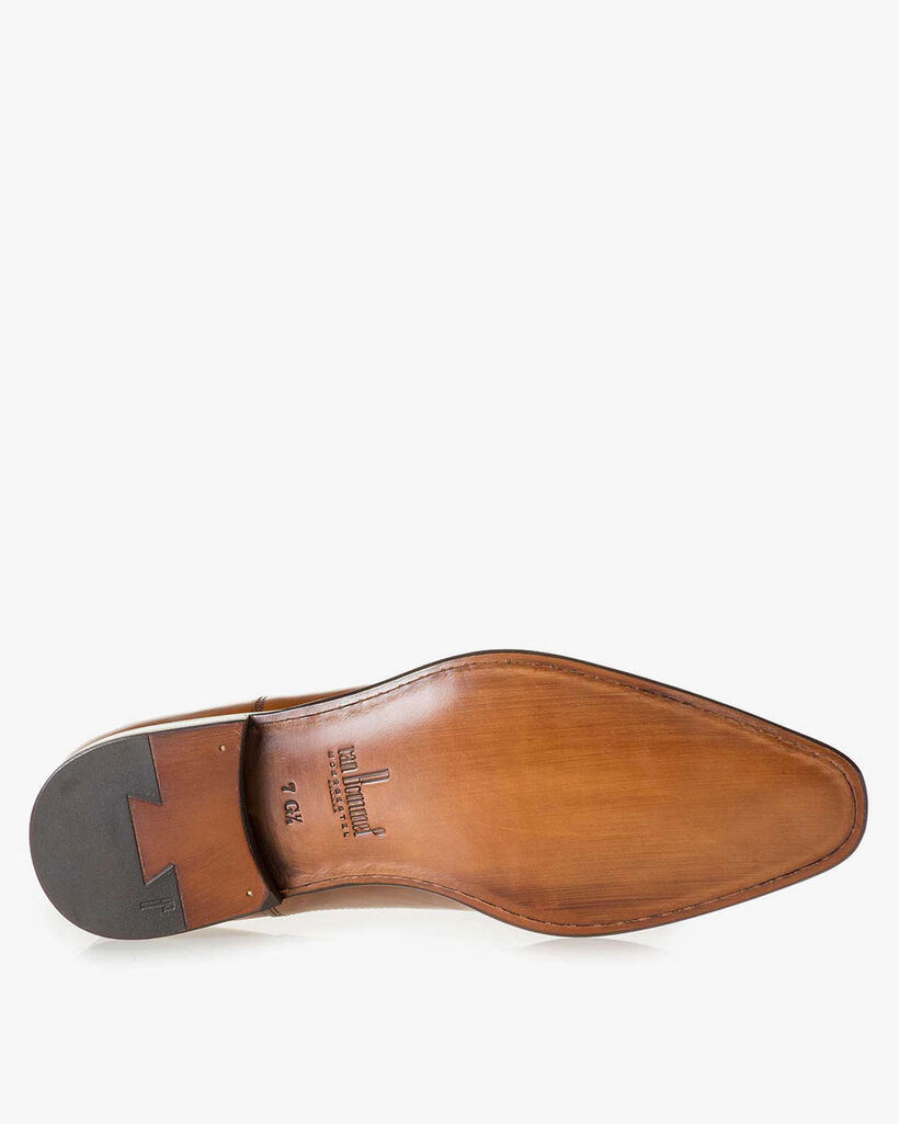 Schn&uuml;rschuh Kalbsleder cognac