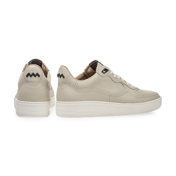 Sneaker Leder-Print natur