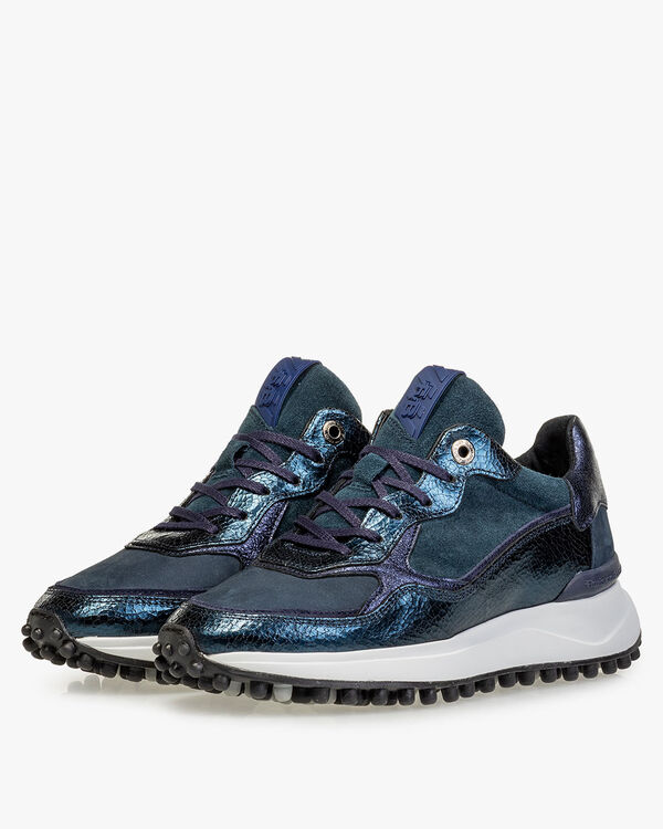 Noppi Leder blau