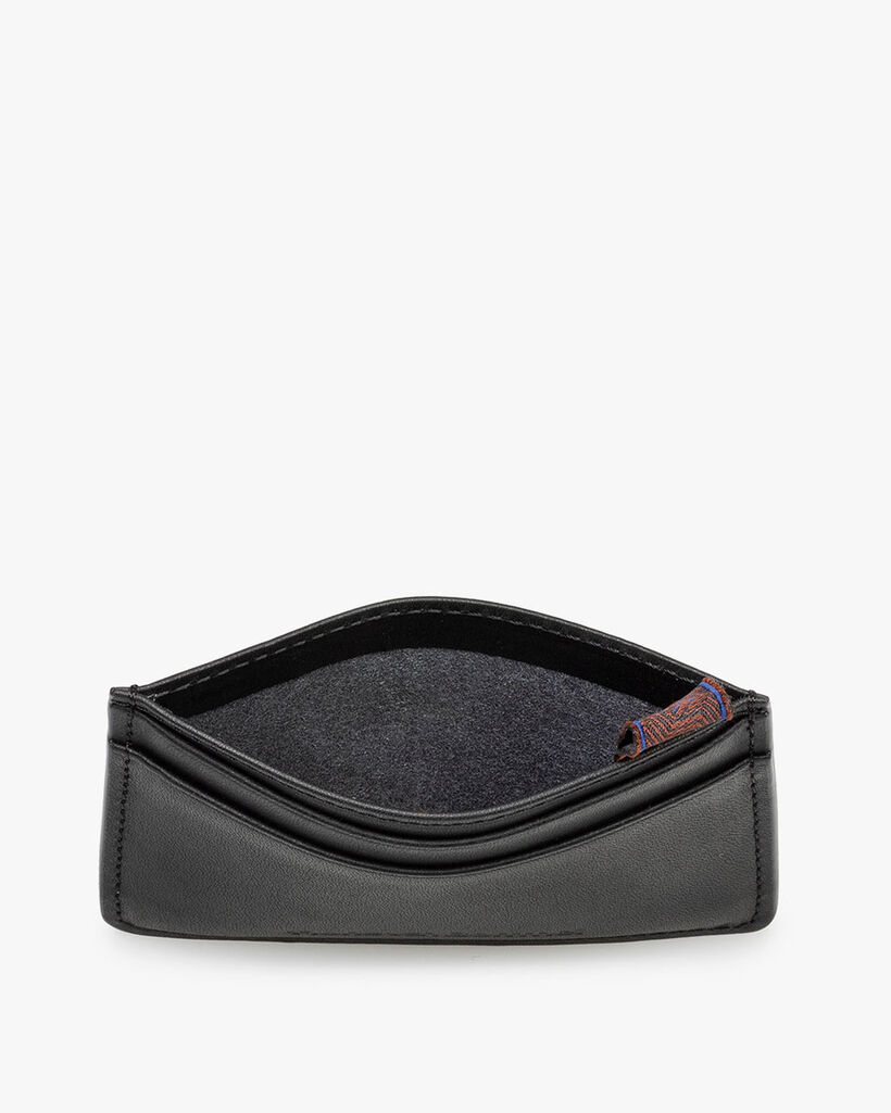Bankkarten-Etui Leder schwarz