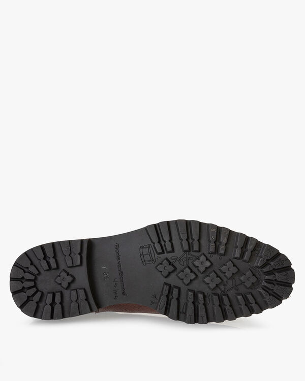Chelsea Boot Leder-Print cognac