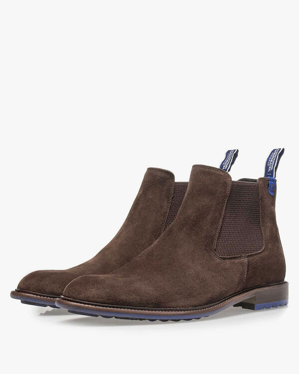 Dunkelbrauner Chelsea Boot Wildleder