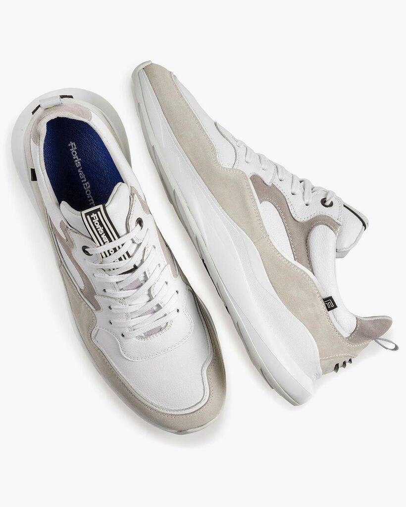Wei&szlig;er Sneaker Wildleder