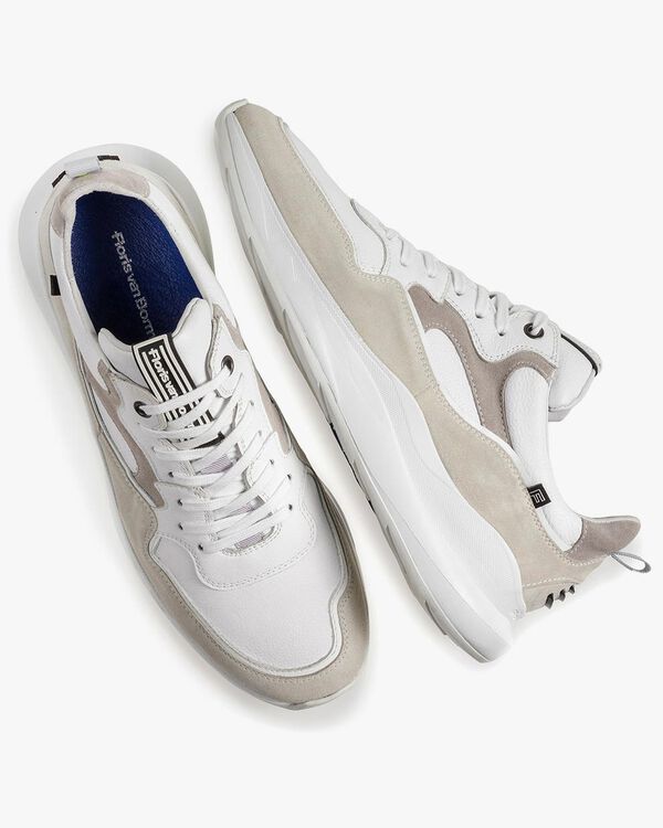 Wei&szlig;er Sneaker Wildleder