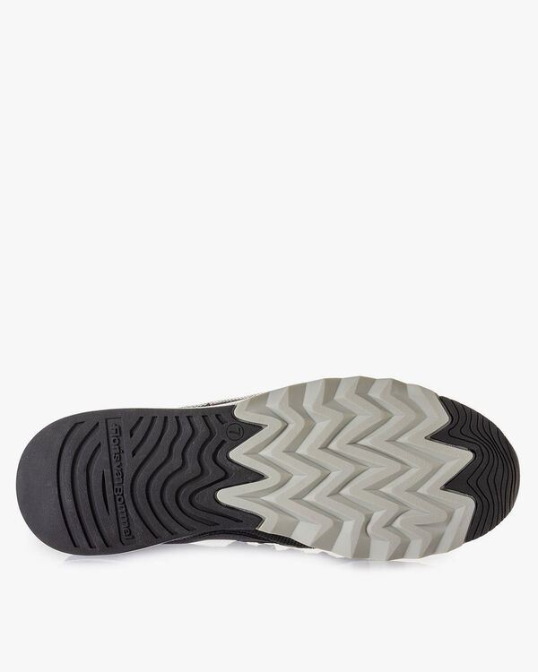 Leder-Sneaker blau