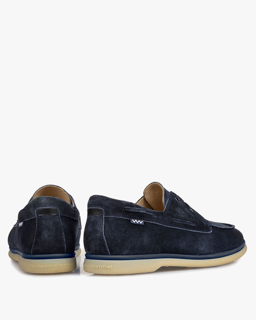 Bootsschuh Wildleder blau