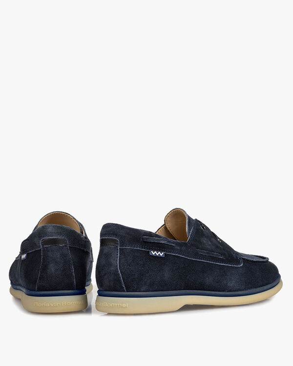Bootsschuh Wildleder blau