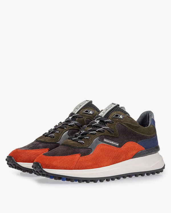 Noppi Sneaker dunkelblau-orange