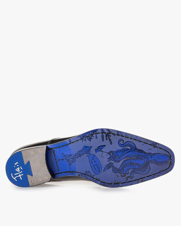 Schn&uuml;rschuh Kalbsleder schwarz