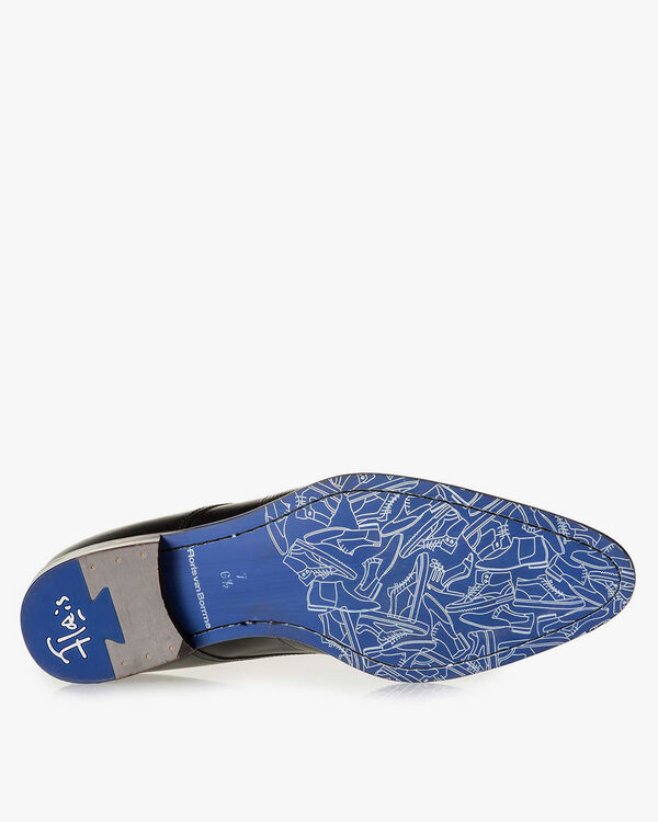 Schn&uuml;rschuh Kalbsleder schwarz