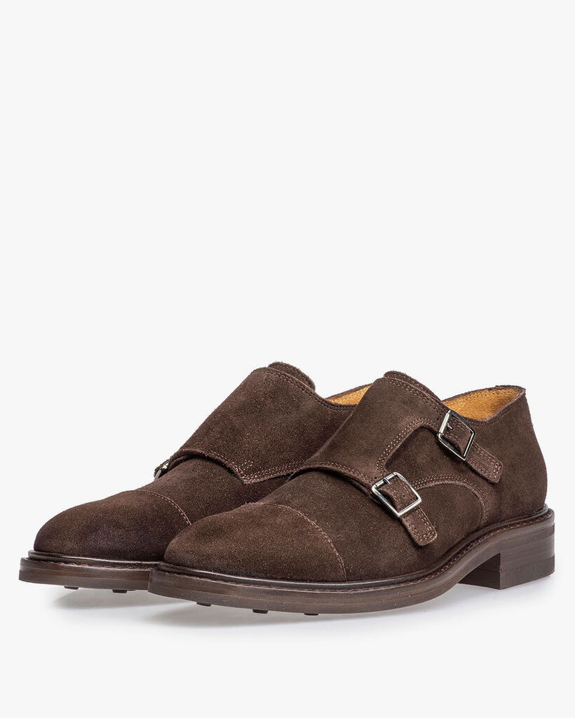 Brauner Wildleder Monk