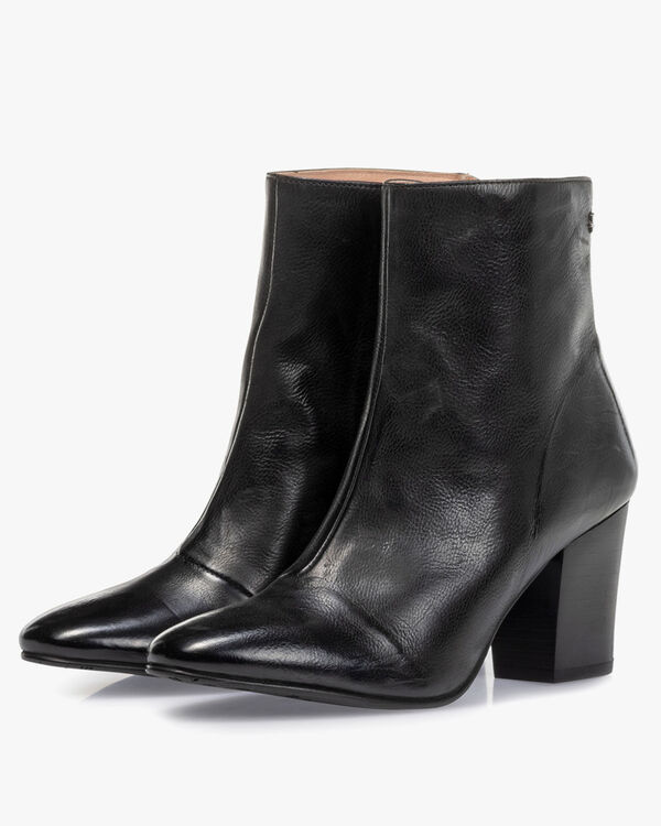 Stiefelette Nappaleder schwarz