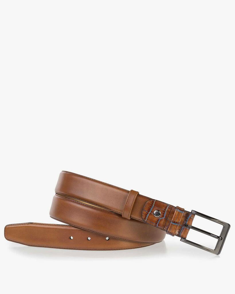 Cognac Kalbsleder G&uuml;rtel