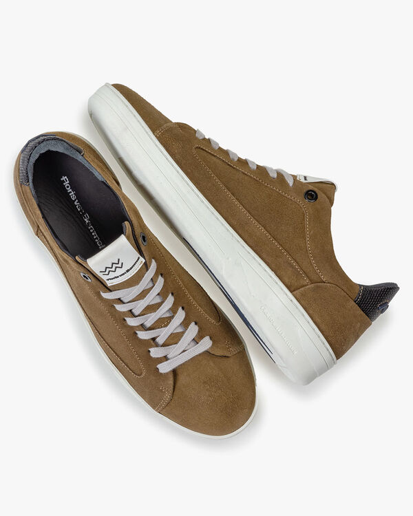 Wildleder-Sneaker beige