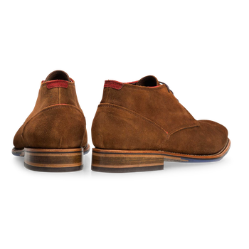 Schn&uuml;rstiefel Wildleder braun