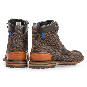 Crepi Stiefel braun mit Print