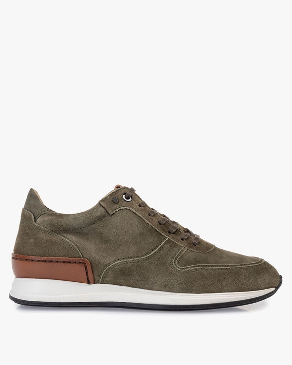 Sneaker gr&uuml;n Wildleder