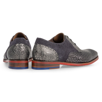 Schn&uuml;rschuh grau metallic