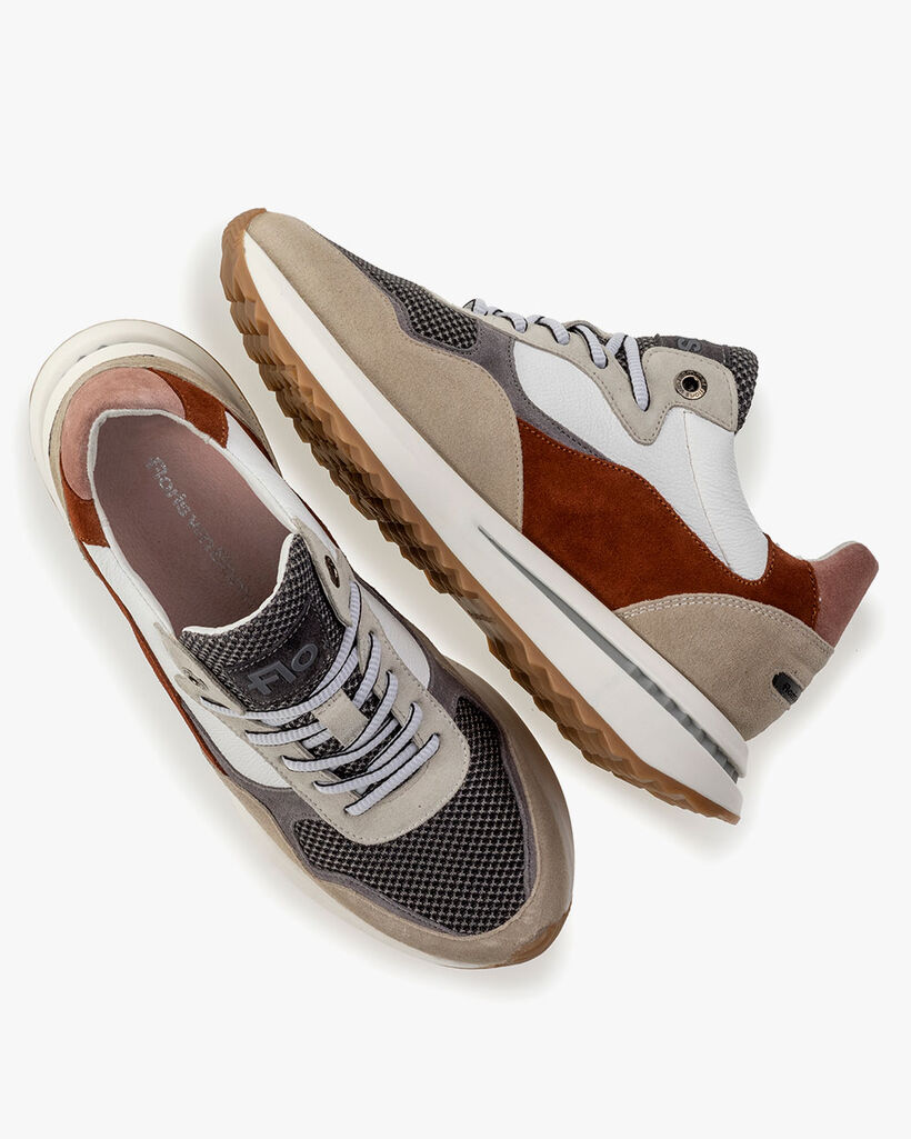 Sneaker Wildleder beige
