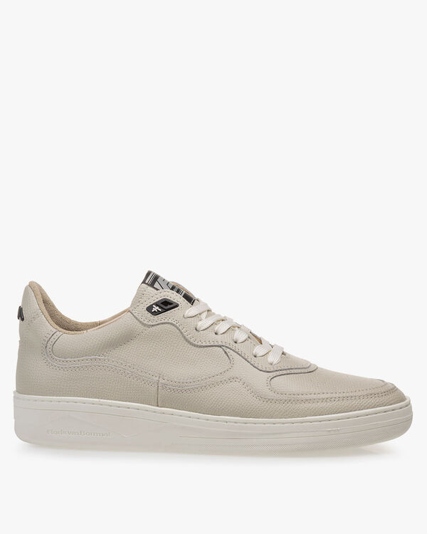 Sneaker Leder-Print natur