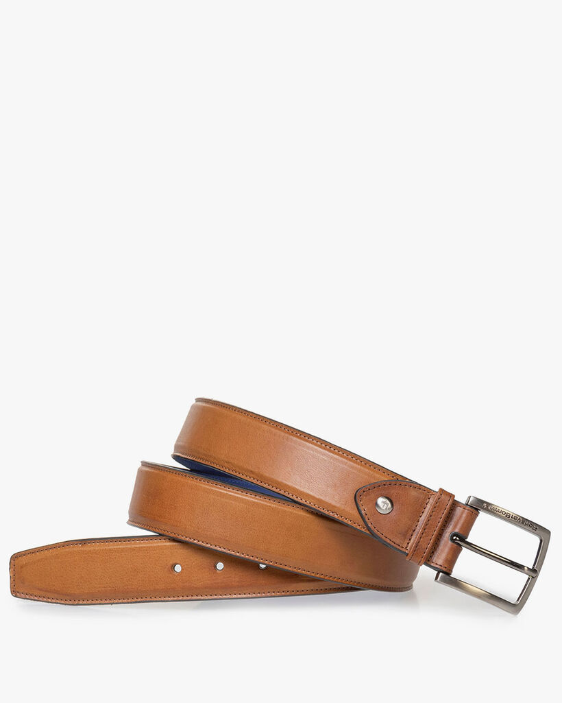 G&uuml;rtel Kalbsleder cognac