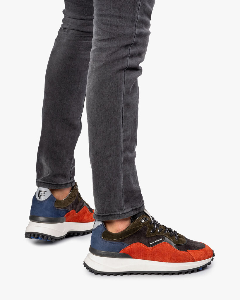 Noppi Sneaker dunkelblau-orange
