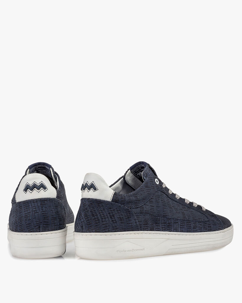 Sneaker mit Print dunkelblau