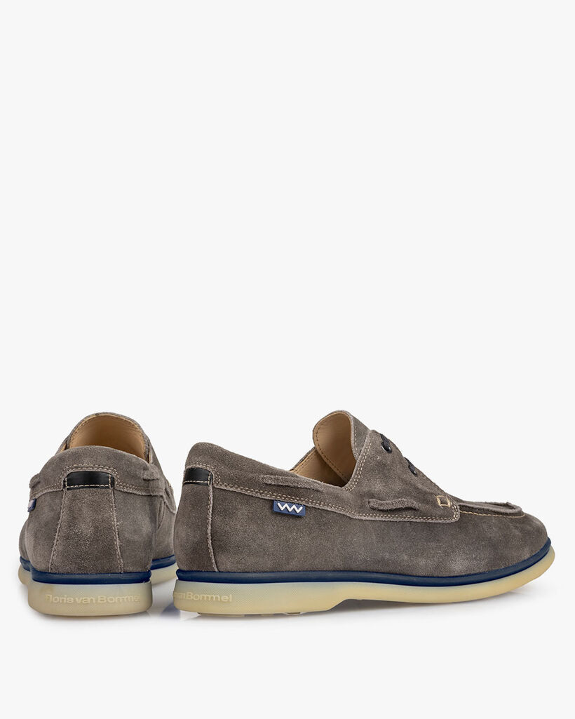 Bootsschuh Wildleder dunkelgrau