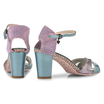 Sandale Lackleder hellblau