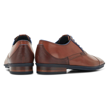 Schn&uuml;rschuh Kalbsleder cognac