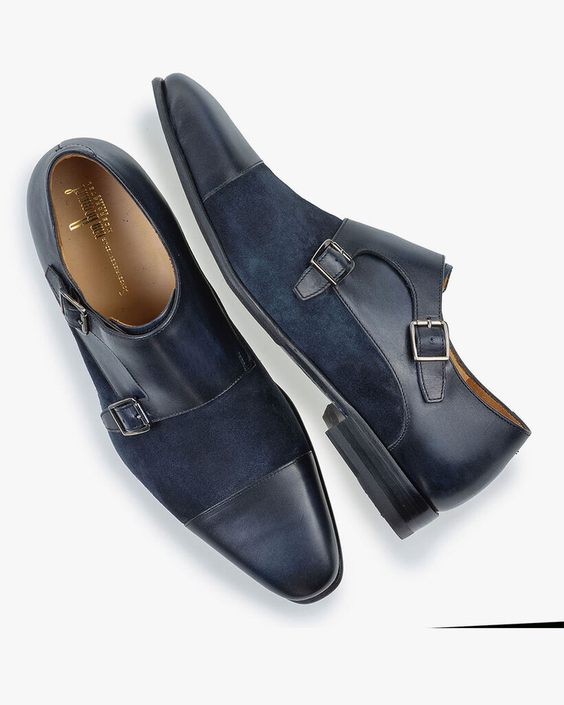 Doppel-Schnallenschuh dunkelblau