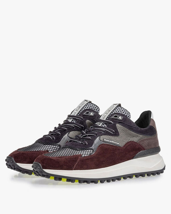 Noppi Sneaker bordeauxrot-blau